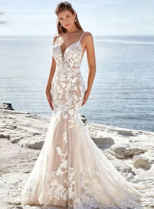 Abito da Sposa Semplice Sirena Battito d’Emozione