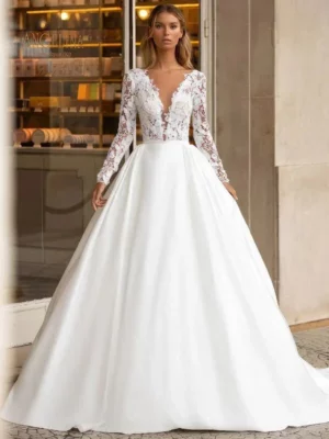 Abito da Sposa Semplice Principessa Armonia Bianca