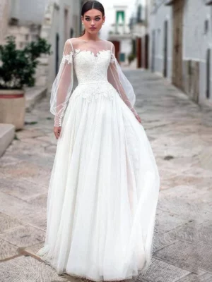 Abito da Sposa Semplice Carezza di Seta