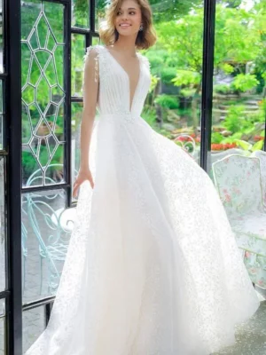 Abito da Sposa Semplice Labbra di Velluto