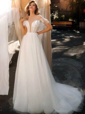 Abito da Sposa Semplice Purezza Assoluta