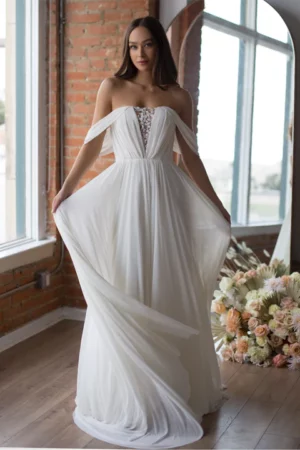 Abito da Sposa Semplici Lisci