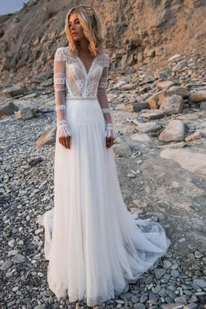 Hippie Chic Abito da Sposa Boho Chic