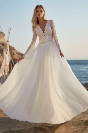 Abito da Sposa Semplici da Spiaggia