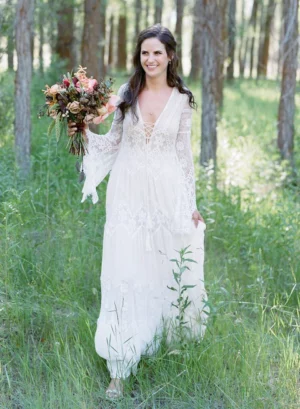 Abito da Sposa Semplice Linea di Luna