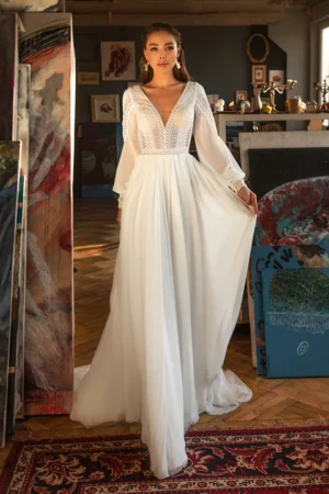 Chiffon Abito da Sposa Semplici