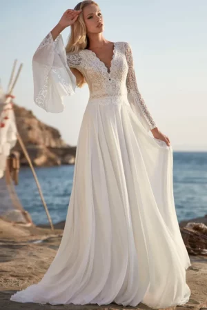 Abito da Sposa Semplici da Spiaggia
