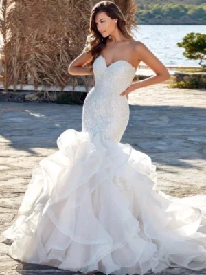 Abito da Sposa a Sirena Particolari Hera