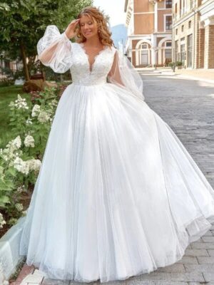 Principessa Abito da Sposa Curvy