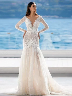 Abito da Sposa a Sirena in Pizzo