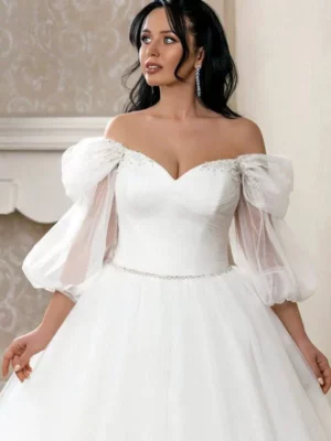 robe de mariee princesse manches bouffantes 2 turbo 688034 5000x