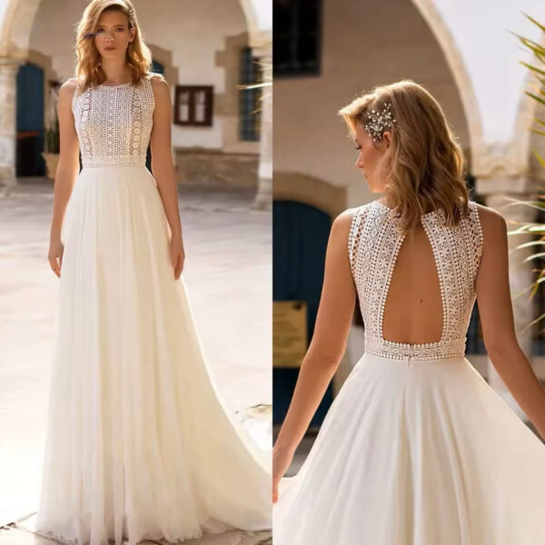 Abiti da Sposa Boho Trama Celeste