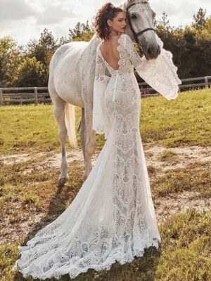 Abiti da Sposa Boho Goccia Celeste