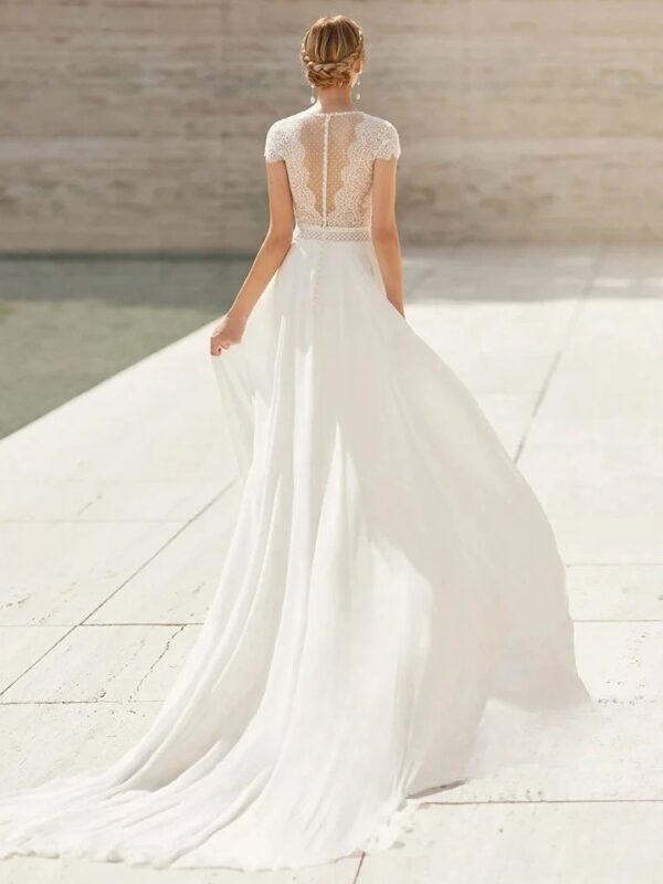 Abiti da Sposa Boho Piuma Dorata