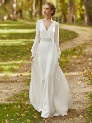 Abiti da Sposa Boho Velo Nascosto