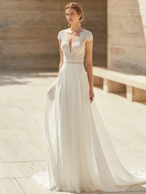 Abiti da Sposa Boho Piuma Dorata