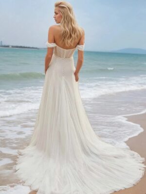Abiti da Sposa Boho Scia Celeste