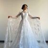 SoDigne A-line Elegant Wedding Dresses Full Sleeves V-Neck Lace Bridal Dress 2025 Long Wedding Gown Robe De Mairee Customized 7 S1610ee6e2ca0445f923302dc8c181d31y Cropped