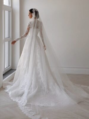 SoDigne A-line Lace Wedding Dress Sweetheart Full Sleeves Bride Dresses 2025 Long Bridal Gowns vestidos de novia Customized 5 S5d14eb83f93644ad8a13b7e7029d0076Y Cropped