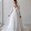 SoDigne A-line Lace Wedding Dress Sweetheart Full Sleeves Bride Dresses 2025 Long Bridal Gowns vestidos de novia Customized 4 Sbdddbe182f5145d191476cbf41ad9453E Cropped