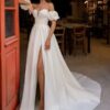 SoDigne Modern Satin Wedding Dresses Sweetheart A-line Elegant Bridal Dress Boho Split Lace Up Wedding Gown Robe De Mairee  4 Sdd188f9f8b5d4a97b1b0b42c0d06ca706 Cropped