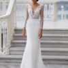 Modern Mermaid Wedding Dresses Women O-Neck Long Sleeves Backless Lace Applique Vestido De Novia Shiny Bridal Gowns Customized 8 Ha77cbf30584844a1beba537ed3e2bdf7x Cropped