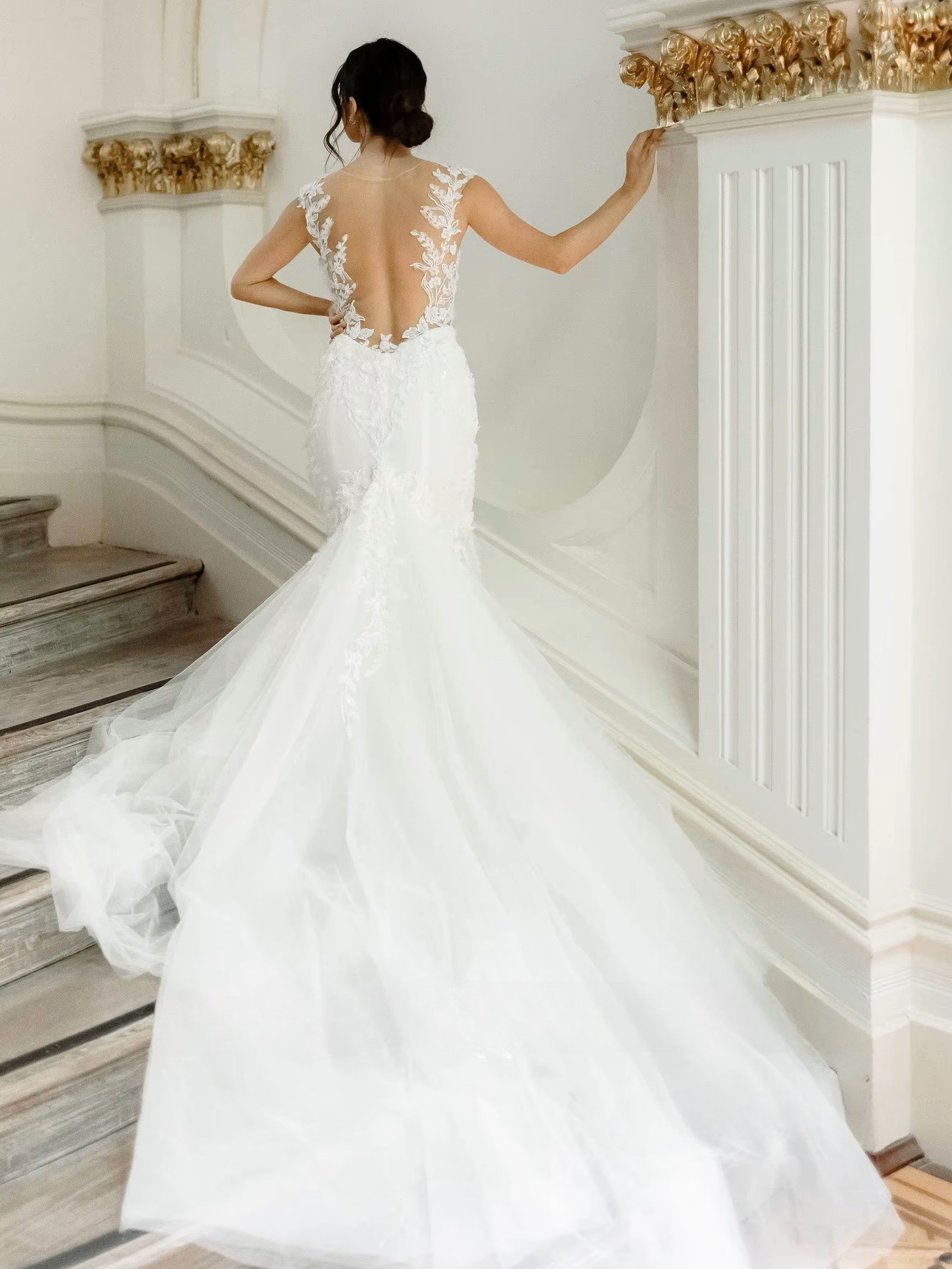 SoDigne Mermaid Boho Tulle Wedding Dresses Sweetheart Sleeveless Appliques Bridal Dress 2025 Long Wedding Gown Robe De Mairee 2 SoDigne Mermaid Boho Tulle Wedding Dresses Sweetheart Sleeveless Appliques Bridal Dress 2025 Long Wedding Gown Robe De Mairee - immagine 2