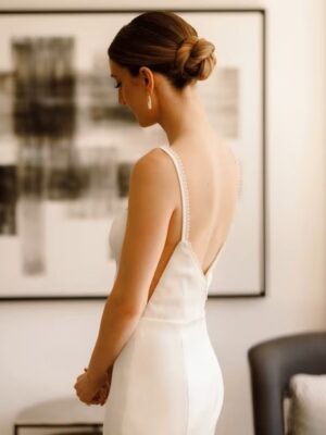 SoDigne Mermaid Satin Wedding Dress Square Collar Sleeveless Pearls Bride Dresses 2025 Bridal Gowns vestidos de novia Customized 6 S0e11353849d749f78d1eda2c13764135d Cropped