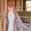 SoDigne Mermaid Lace Appliques Wedding Dresses V-neck Sleeveless Satin Bridal Dress Long Wedding Gown Robe De Mairee Customized 9 S18a9a6b37ba14f7fb4920fac4414fdd2M Cropped