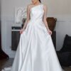 SoDigne A-line Satin Appliques Bride Dresses O-neck Sleeveless Wedding Dress Long Bridal Gowns vestidos de novia Customized 7 S20f769551c8348949ac477b118d041d2r Cropped