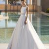 SoDigne Modern Satin Wedding Dresses A-Line Sleeveless Vestido De Noiva Women Bridal Dress Princess Wedding Gowns Customized