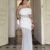 LORIE Lace Beach Wedding Dresses Strapless A-Line Satin Bride Gown Illusion Princess Bridal Dress vestidos de novia Customized 5 S3c087e43542241718be0fac1559308dfR Cropped