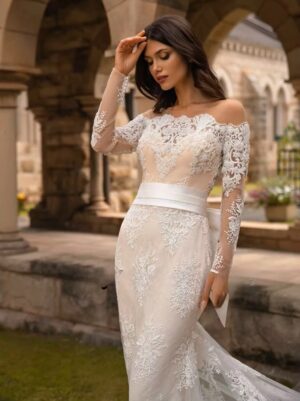 SoDigne Mermaid Long Wedding Dresses O-neck Full Sleeves Appliques Bridal Dress Bride Gown 2025 vestidos de novia Customized  5 S42a00ddcacab4cf8947fc4ce9bb2d59c2 Cropped