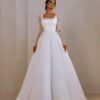 SoDigne A-line Organza Wedding Dresses Square Collar Full Sleeves Bridal Dress Long 2025 Wedding Gown Robe De Mairee Customized 7 S58a9a84dca7944329a15546dda29b62fL Cropped