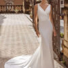 SoDigne Elegant Mermaid Wedding Dresses V-neck Sleeveless Satin Bridal Gown Appliques Long Beach Bridal Dress vestidos de novia 4 S5c4c714b74204653b448360cbac26fb4p