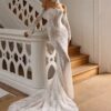 LORIE Vintage Lace Mermaid Wedding Dress Sexy Off Shoulder Long Sleeve Bridal PartryGown Backless Princess Bride Gown Customized 3 S62a47cf6872c418cb7c527a5ea5e7bb7H Cropped