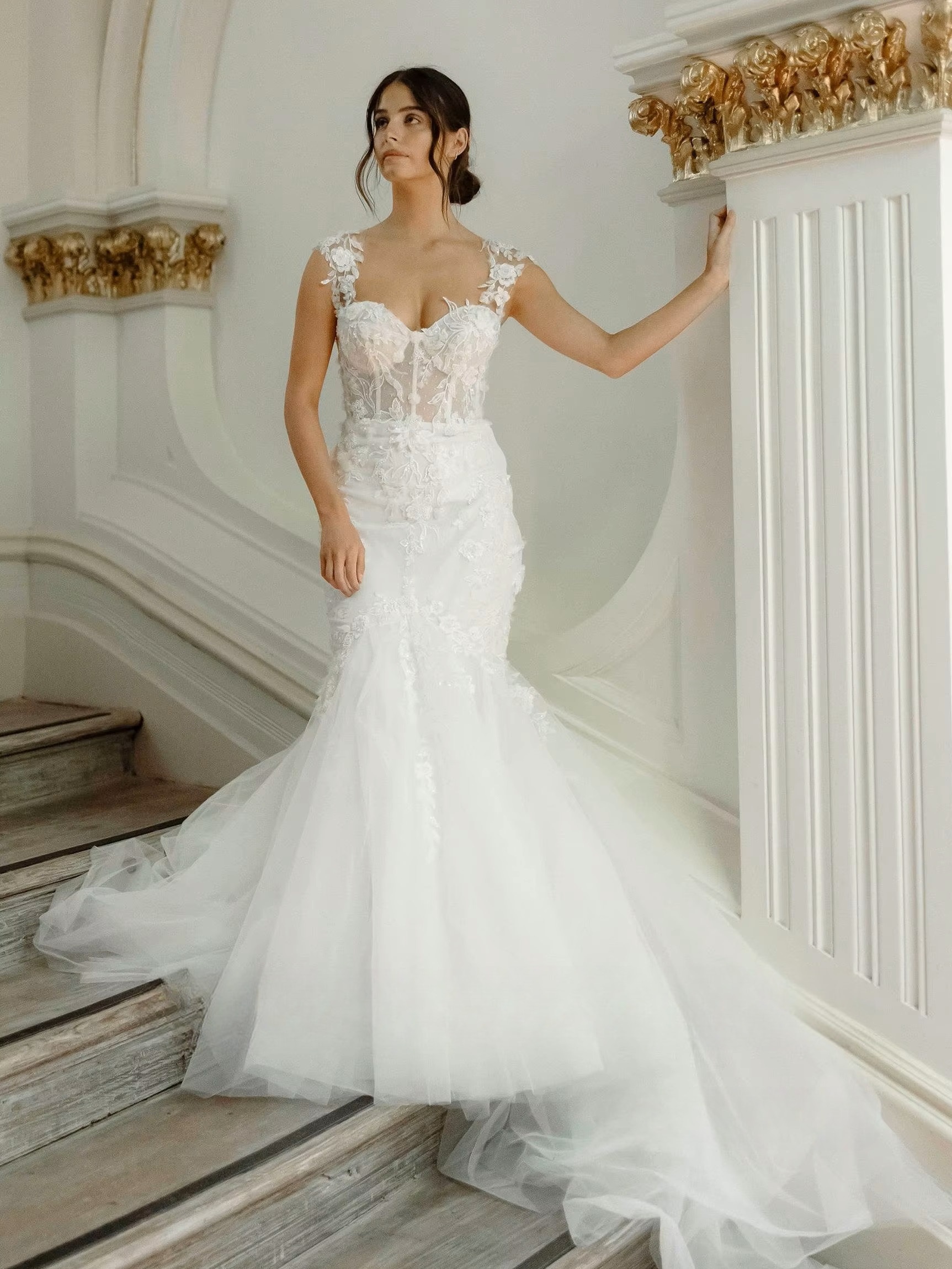 SoDigne Mermaid Boho Tulle Wedding Dresses Sweetheart Sleeveless Appliques Bridal Dress 2025 Long Wedding Gown Robe De Mairee 1 SoDigne Mermaid Boho Tulle Wedding Dresses Sweetheart Sleeveless Appliques Bridal Dress 2025 Long Wedding Gown Robe De Mairee