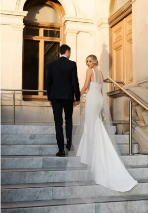 SoDigne Mermaid Simple Satin Wedding Dress Strapless Sleeveless Bride Dresses Beach 2025 Bridal Gowns Robe De Mairee Customized 5 S6cfa89b73f194b67b632483078d40432v Cropped