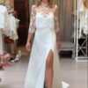 SoDigne Mermaid Satin Wedding Dresses Sleeveless Bridal Dress with Lace Shawl Long Bride Gown vestidos de novia Customized 4 S78889046c4d34ad4938cc9d8ae84ed14U Cropped