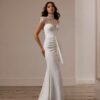 SoDigne Mermaid Lace/Satin Bride Dresses High Neck Short Sleeves Wedding Dress Long Bridal Gowns vestidos de novia Customized 2 S796c25f486854d0c94567fedef75c961v Cropped
