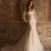 SoDigne Mermaid Tulle Appliques Bride Dresses Sweetheart Full Sleeves Wedding Dress Bridal Gowns vestidos de novia Customized 5 S859ee6d80a63404e9960440d35a8deb74 Cropped