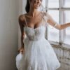 SoDigne Short Appliques Wedding Dresses A-line Sweetheart Sleeveless Tulle Bridal Dress Beach Mini Wedding Gown 2025 customized 6 S8797bbbd36d643a2b494c88c699020b54 Cropped