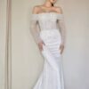 SoDigne Mermaid Glitter Wedding Dresses Off Shoulder Long Sleeves Sequined Bridal Dress Wedding Gown Robe De Mairee Customized 7 S98ac36c003b64a599ba7e58bbd1b982af Cropped