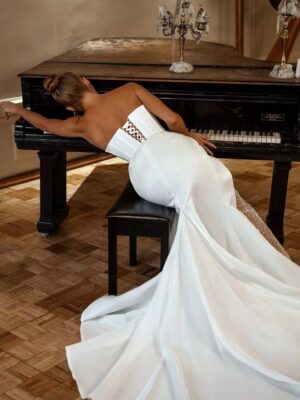 SoDigne Mermaid Satin Bride Dresses V-neck Sleeveless Beading Wedding Dress Long Bridal Gowns vestidos de novia Customized 5 S9cd5b70fe52c43f08da06f195ca5098fk Cropped