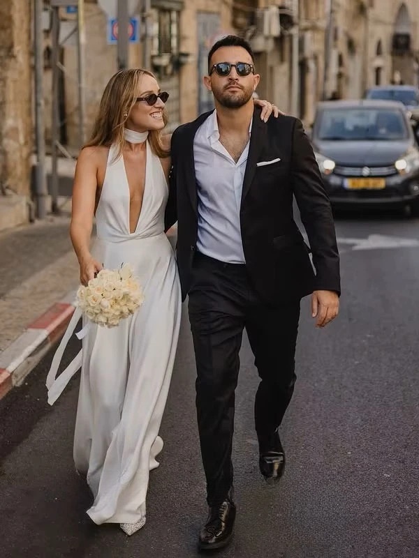 SoDigne Mermaid Simple Wedding Dresses Halter Sleeveless Bridal Dress Beach Long Wedding Gown Robe De Mairee Customized 2 SoDigne Mermaid Simple Wedding Dresses Halter Sleeveless Bridal Dress Beach Long Wedding Gown Robe De Mairee Customized - immagine 2