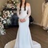 SoDigne Mermaid Satin/Lace Wedding Dresses Off Shoulder Long Sleeves Bridal Dress 2026 Bride Gown vestidos de novia Customized 5 Sa8656245da774e2d8ef3e42d424ac06b8 Cropped