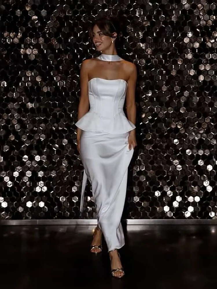 LORIE Corset Mermaid Wedding Dress Elegant Bobycon Two Pieces Strapless Bride Gown 2025 Customized Bride Dress vestidos de novia 2 LORIE Corset Mermaid Wedding Dress Elegant Bobycon Two Pieces Strapless Bride Gown 2025 Customized Bride Dress vestidos de novia - immagine 2