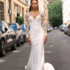 SoDigne Mermaid Satin Wedding Dresses Full Sleeves Lace Appliques Bridal Dress Long Wedding Gown Robe De Mairee Customized  3 Sb5480b80ab134b118162ebb6d1483936N Cropped