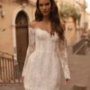SoDigne Mermaid Lace Short Wedding Dresses Off Shoulder Beach Bridal Dress Mini Wedding Gown Robe De Mairee Customized  6 Sb6f2482e62d7481d83fef7e97553b89cF Cropped