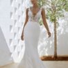 SoDigne Mermaid Wedding Dresses Satin Lace Appliques V-neck Sleeveless Bridal Dress 2024 Bride Gown Long vestidos de novia 5 Sbcd75d98b88b4382b1646e7b4b25e86aq Cropped